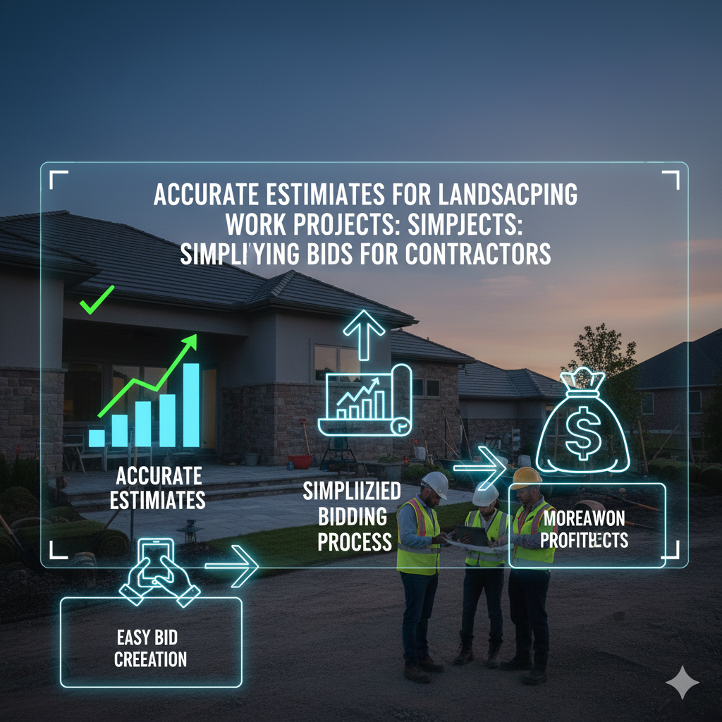accurate estimates for landscaping work projects simplifying bids for contractors (abs)