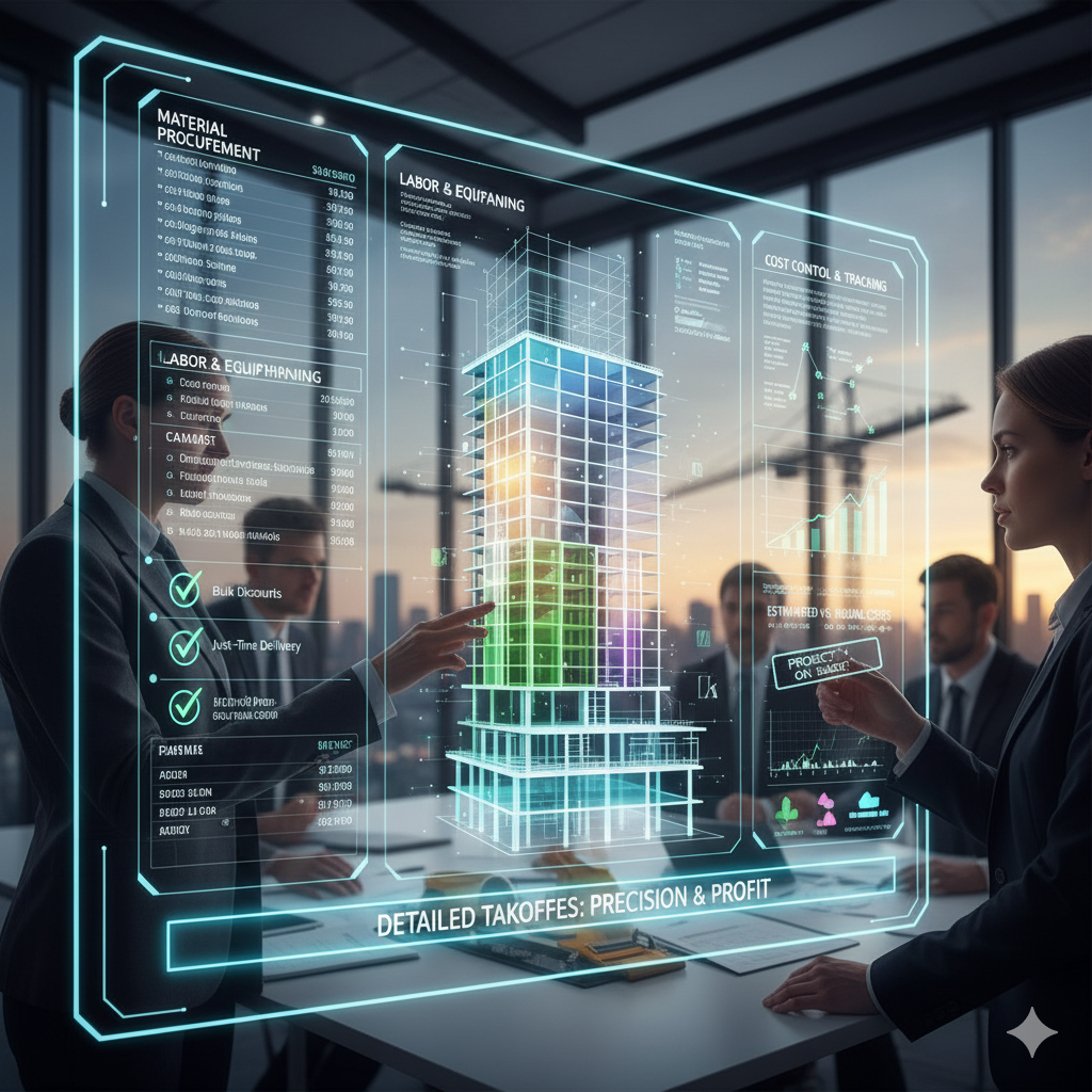 how detailed takeoffs enhance project efficiency and cost control (abs)